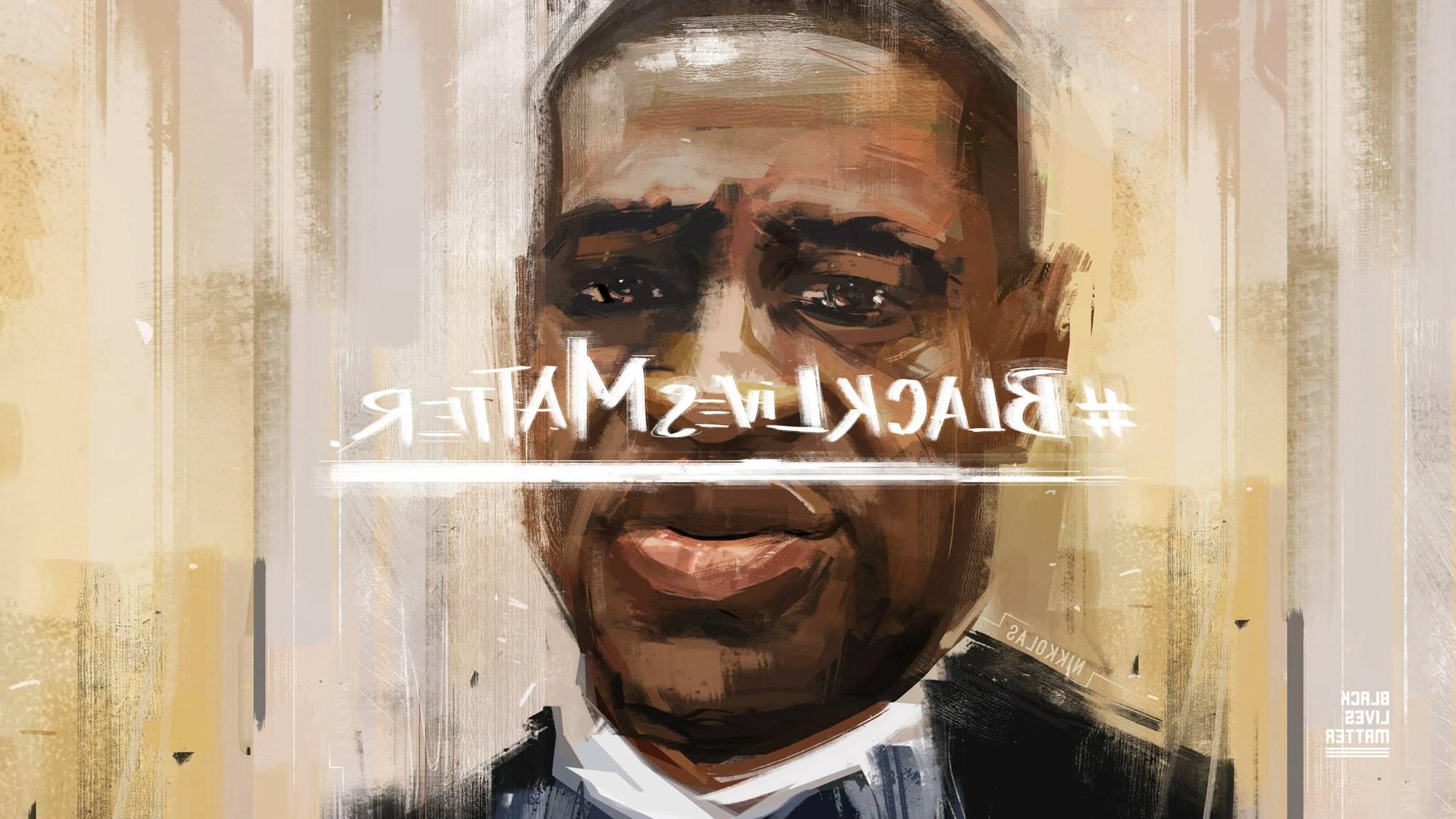 George Floyd artwork from the Black Lives Matter website